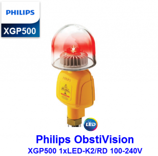 Đèn Cảnh Báo Hàng Không Philips ObstiVision XGP500 1xLED-K2/RD 100-240V